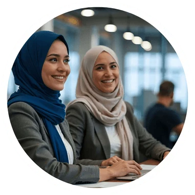 Professionals using InjazatHR HR software